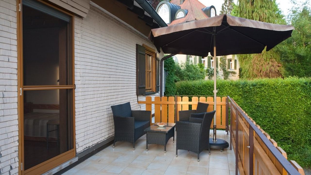 Balkon im Obergeschoss Balkon im Obergeschoss